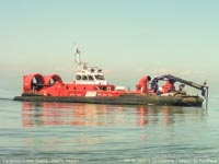 AP1-88 craft SIYAY at sea, off hover seen with crane deployed